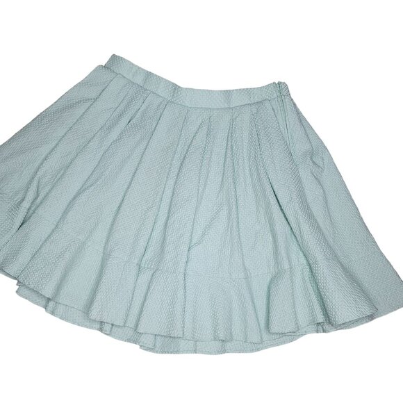 Torrid Mint Green Textured A-Line pleated tennis style Skirt Size 14 - Picture 3 of 4